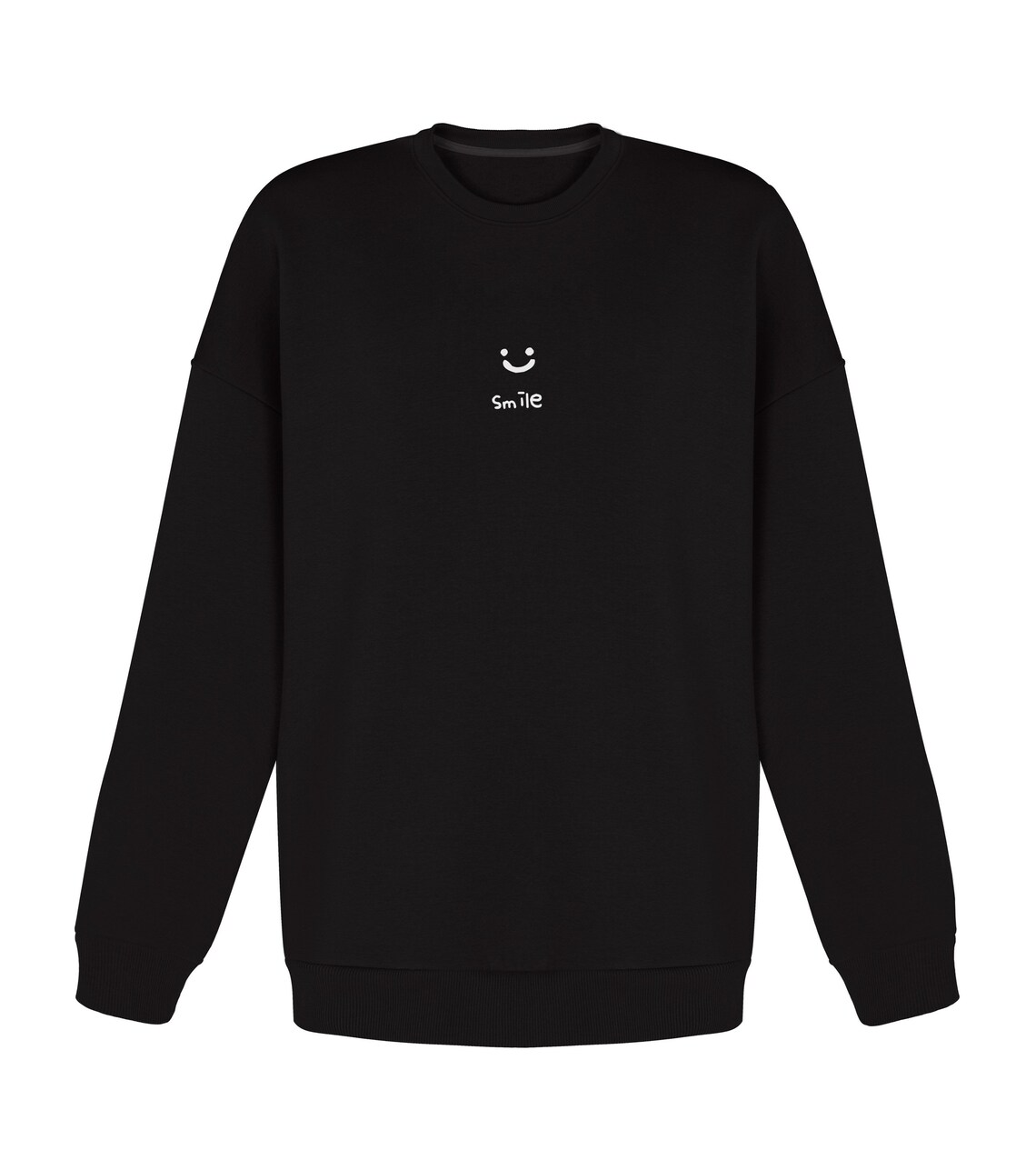 Smiley Face Sweatshirt Black Unisex Hoodie Sweater Korean Etsy