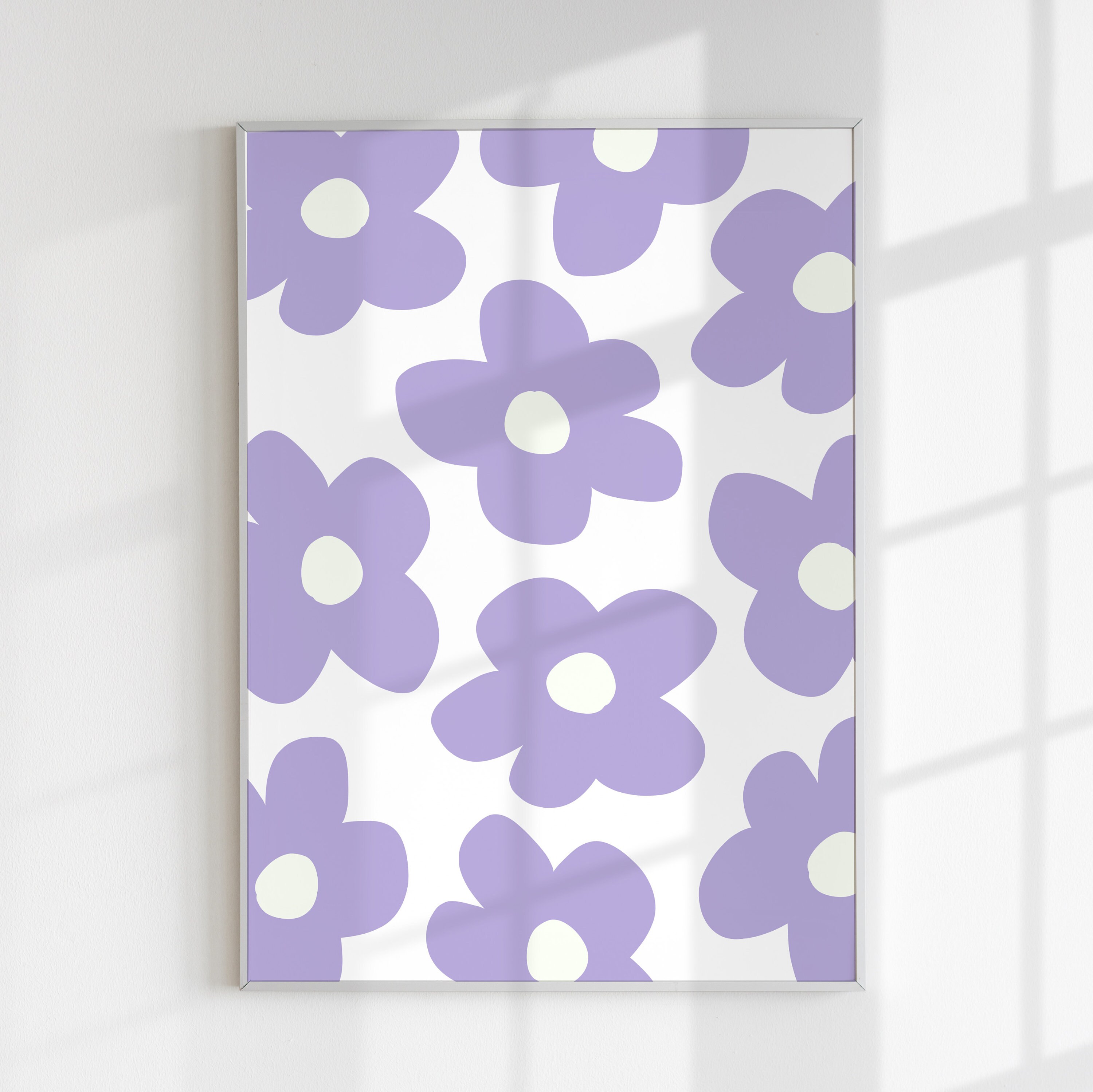 Pastel Flowers Print Wall Art Flower Market Poster Digital Etsy