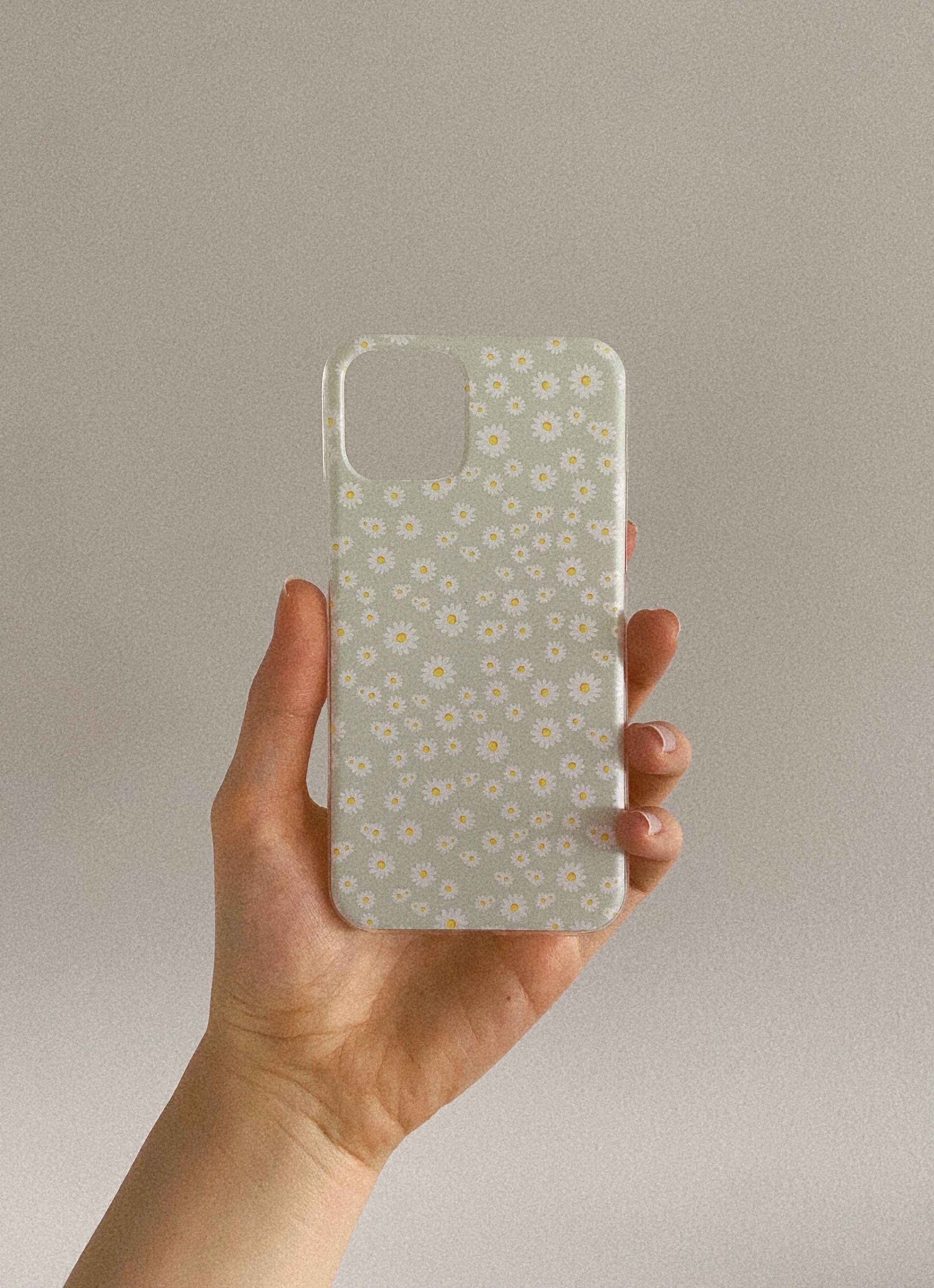 Daisies iPhone Case Aesthetic Phone Case Flower Daisy Kawaii Pastel Flowers Cover Cute Floral iPhone 6 7 8 Plus XR 11 12 13 14 15 Pro Gift