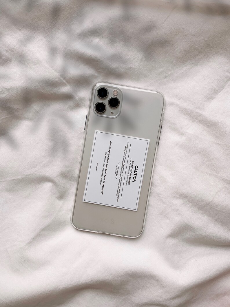 Self Love iPhone Case Clear Aesthetic Print Minimalist | Etsy