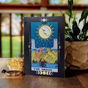The Moon Tarot Greeting Card | Metaphysical Cards | 5x7