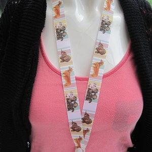 Dackel WurstHund Handgemachtes Schlüsselband Ausbrecher Id Halter