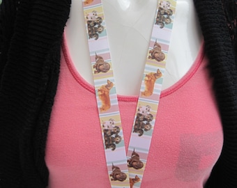 Dachshund Sausage dog Handmade lanyard breakaway Id Holder