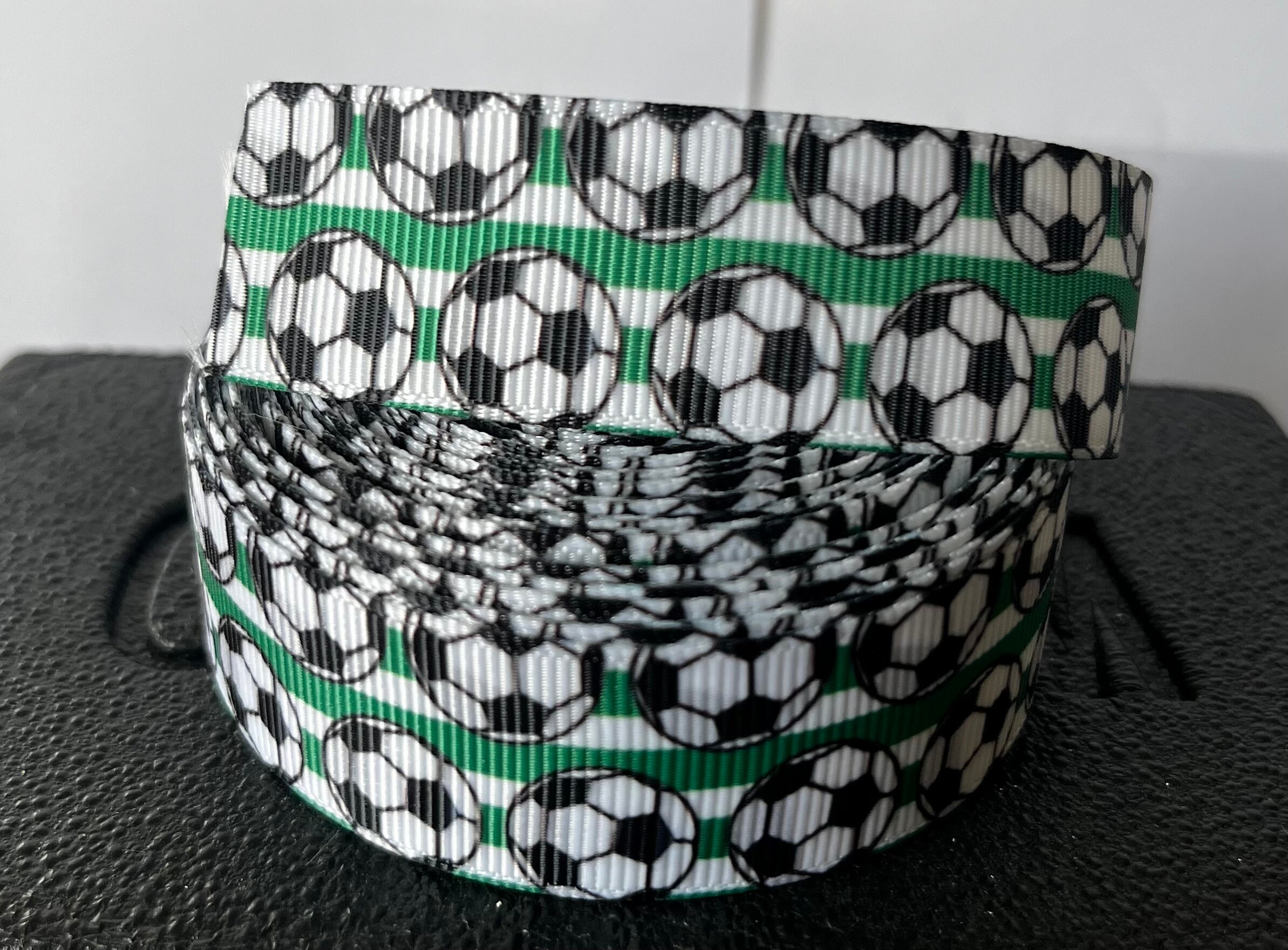 Football Grosgrain Ribbon 22mm