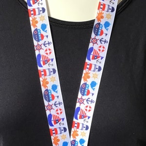 Vuurtoren zee Handgemaakte lanyard breakaway Id Holder-boten