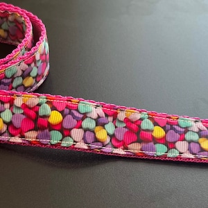 Love hearts Childrens belt adjustable for kids toddler handmade pink