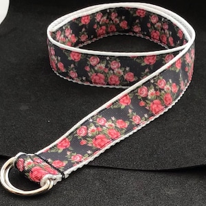 Childrens Rose flower belt  adjustable for kids toddler boy girl handmade