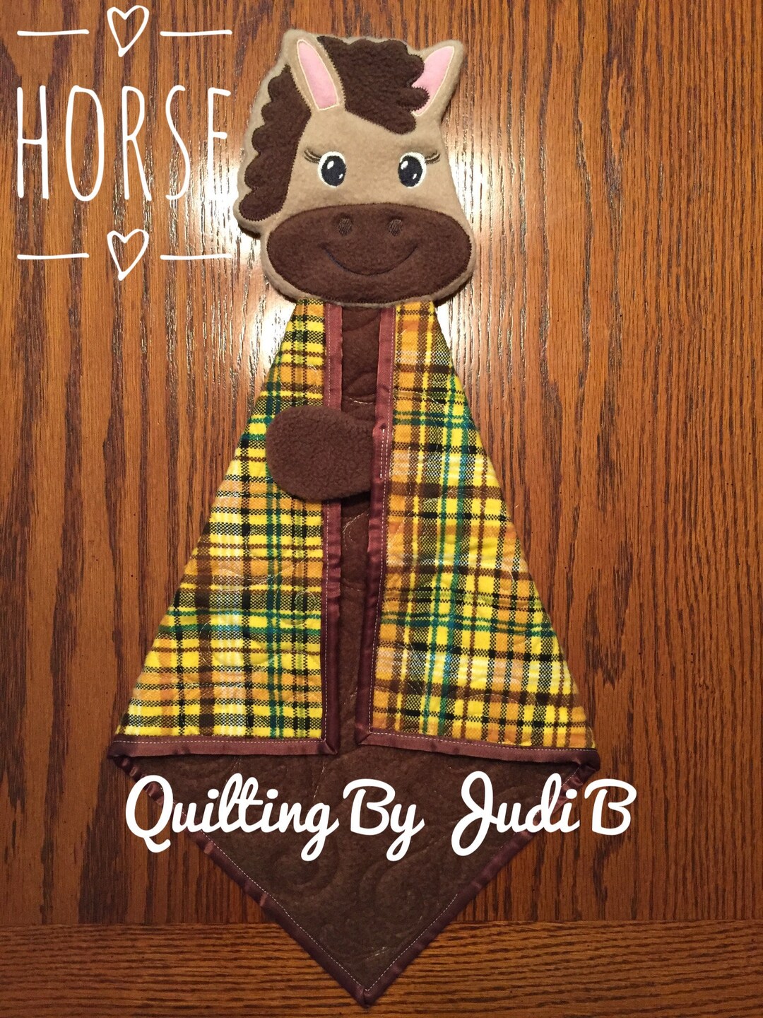 Horse Security Blanket Horse Lovie Horse Baby Shower Etsy