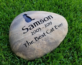 River Rock Large Personalized Garden Stone For Memorial Etsy