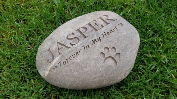 River Rock Small Personalized Garden Stone For Memorial River Rock Small Personalized Garden, Memorial Garden Rocks