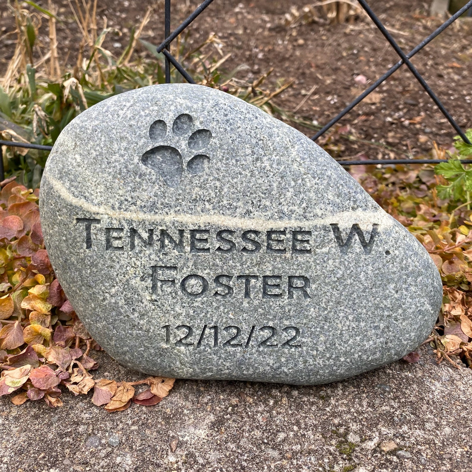 PET MEMORIAL ROCK Small Size. Natural Stone Pet Memorials Etsy