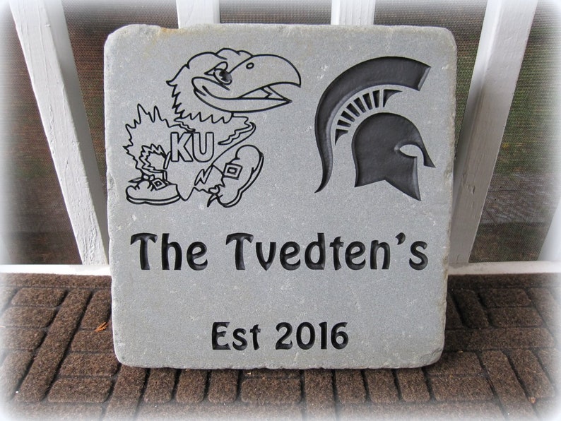 BLUESTONE MEDIUM Custom Engraved Stone for Address Stone Etsy