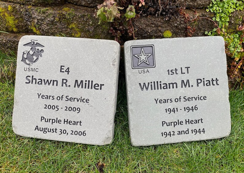 BLUESTONE MEDIUM Custom Engraved Stone for Address Stone Etsy