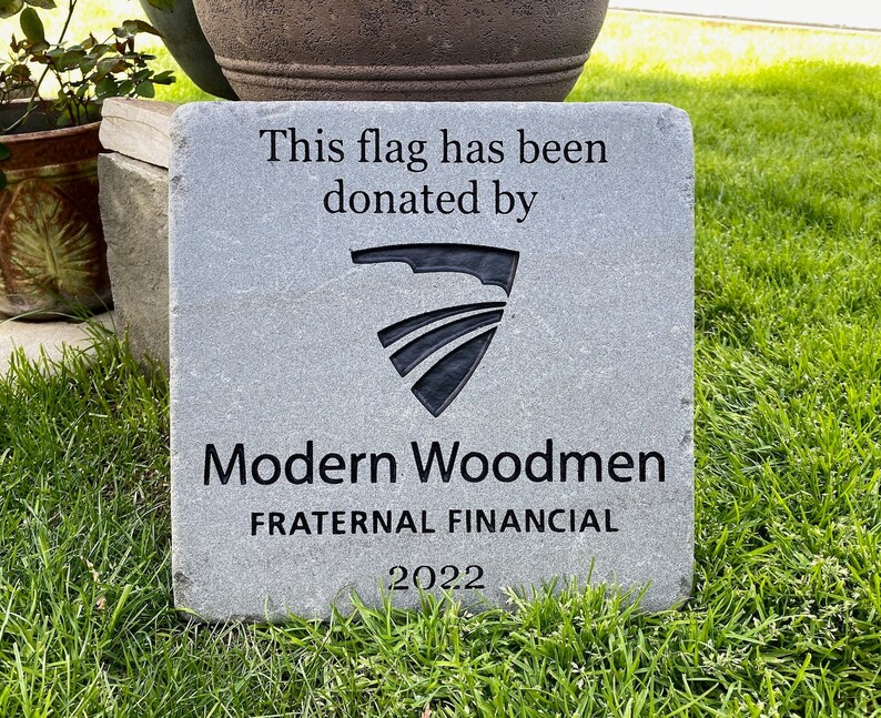 BLUESTONE MEDIUM Custom Engraved Stone for Address Stone Etsy
