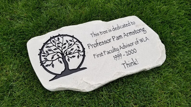 Mica Personalized Stepping Stones For Memorial Garden Stone Image 0
