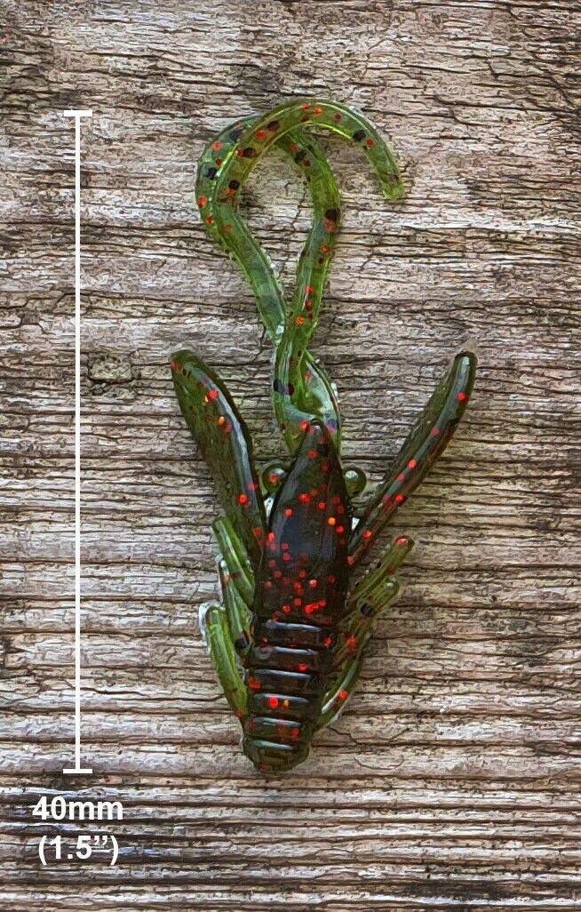 Nano Cray Fishing Lure 40mm 1.5'' Crayfish Craws Bug Soft Plastic 10 Pk  Perch Pike Tilapia Crappies Bass Muskie Pik FISHIN ADDICT -  Israel