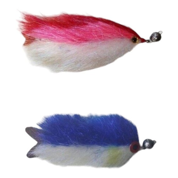 Hot Pink Blue Steel JIG FLY Fishing Lure Handmade Pike 5g Cheb
