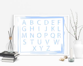 Hand drawn vector alphabet Alphabet Clipart Commercial & Personal Use Hand Drawn Font Letter Stickers PNG Monogram letters digital clip art