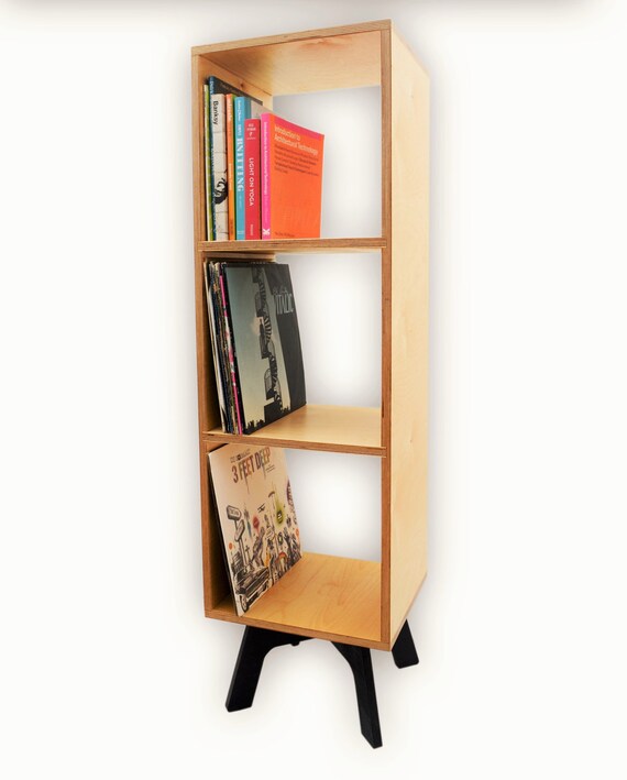 Items similar to RETRO BOOKCASE, Vinyl Record Storage, Mid ...