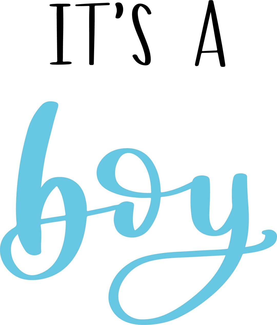 Its a BOY Printable Sign - Etsy