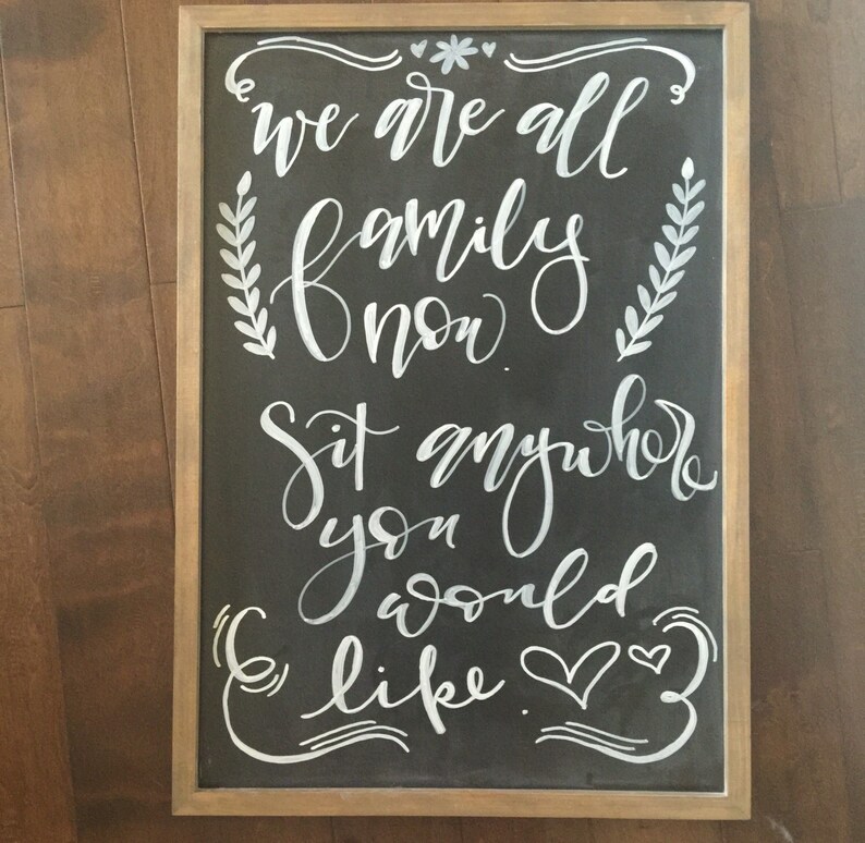 Custom Chalkboard Sign Etsy