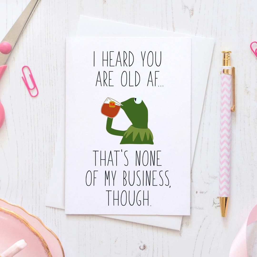 Kermit Birthday Card - Etsy