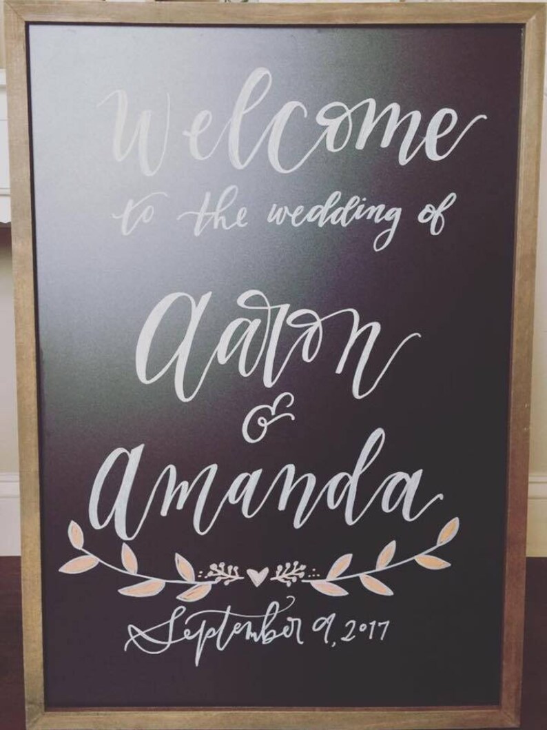 Custom Chalkboard Sign Etsy