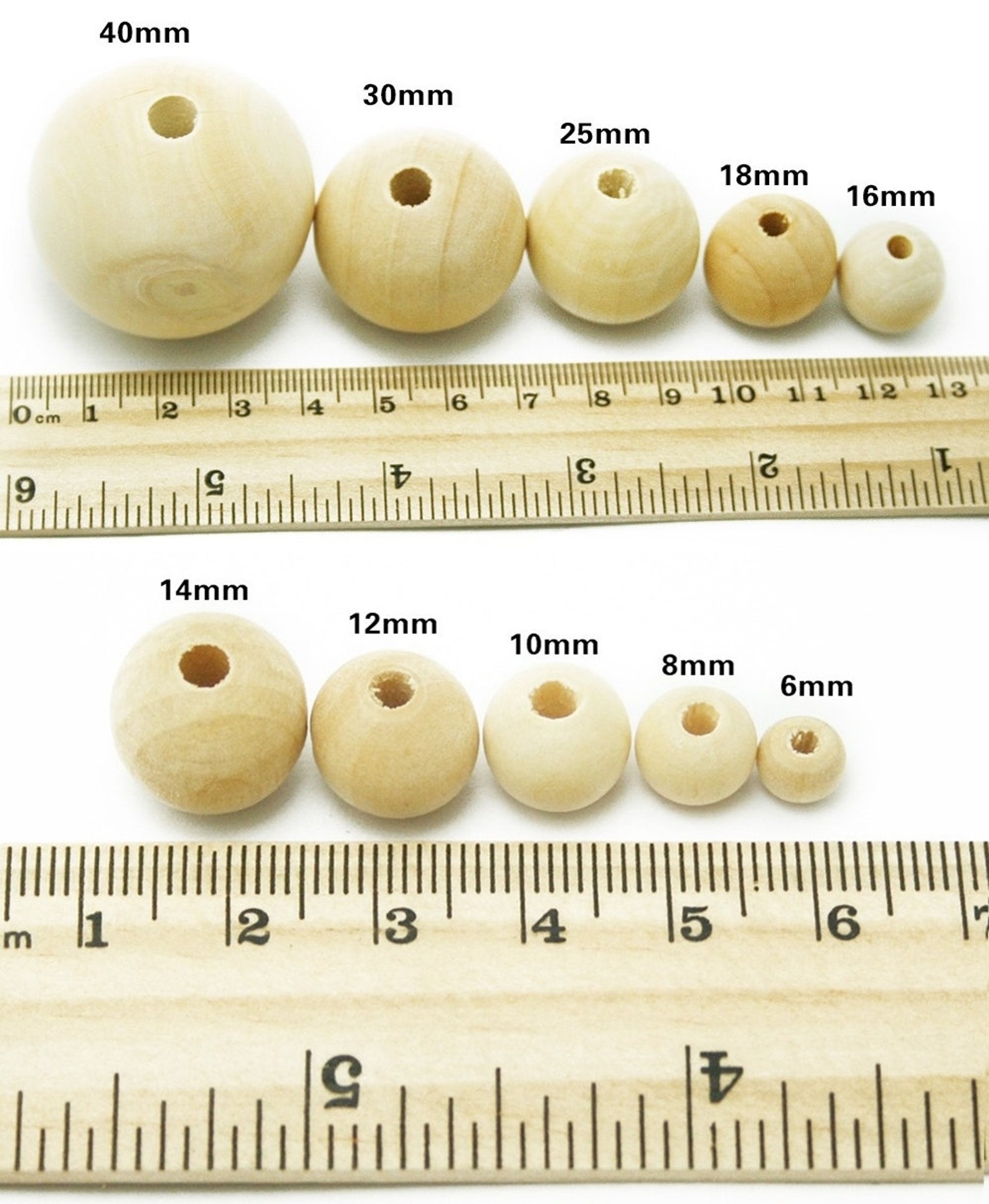 Wood Bead 30251611108 mm 20020 pcs Natural Unfinished Etsy