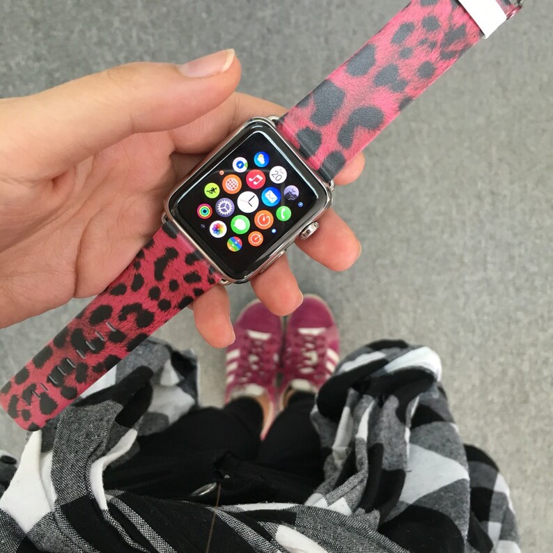apple watch band hot pink