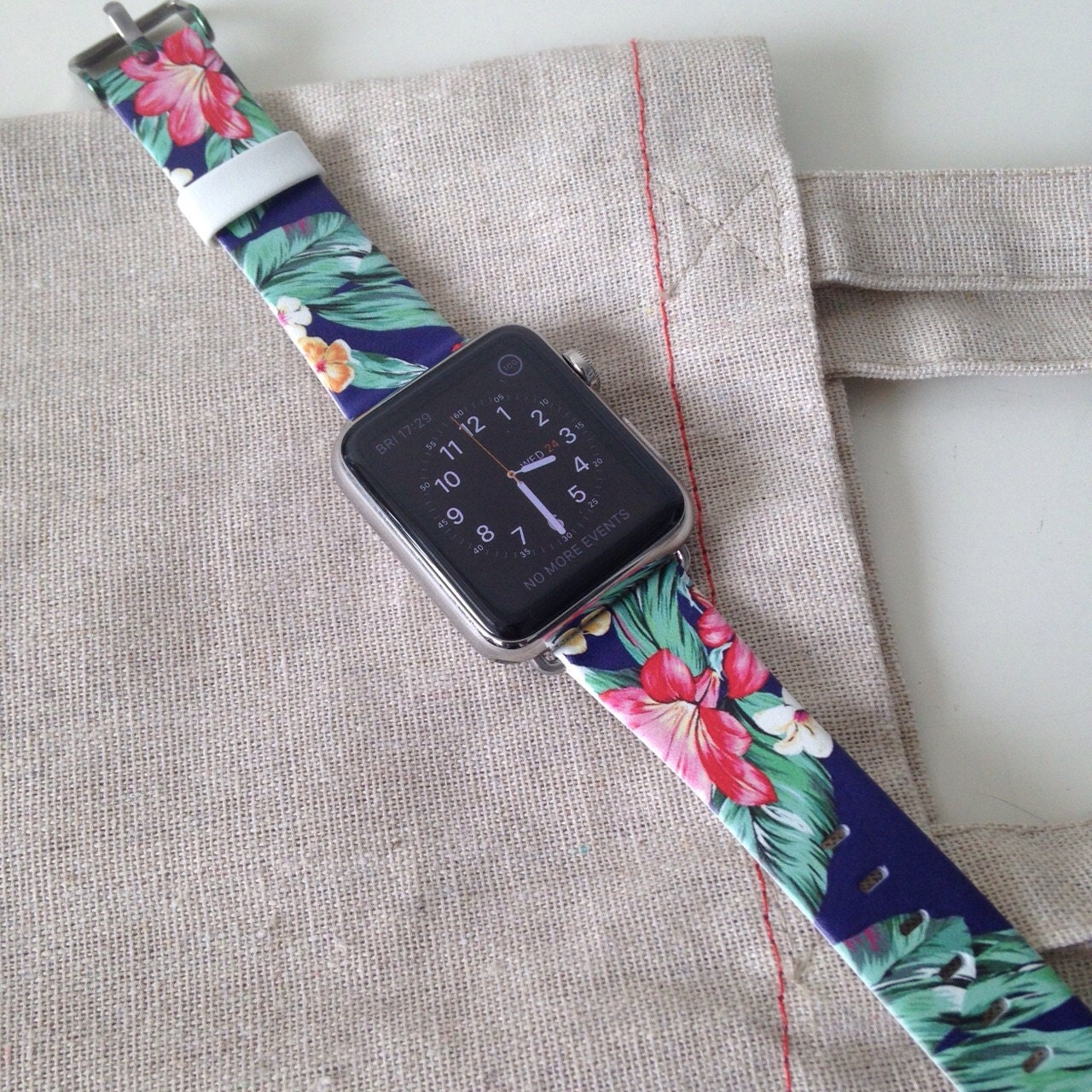 Hawaii Floral Apple Watch Band Women, Flower Apple Watch Strap 38mm 40mm  41mm 42mm 44mm 45mm 49mm Leather Iwatch Band Blue Green Pink Flower - Etsy