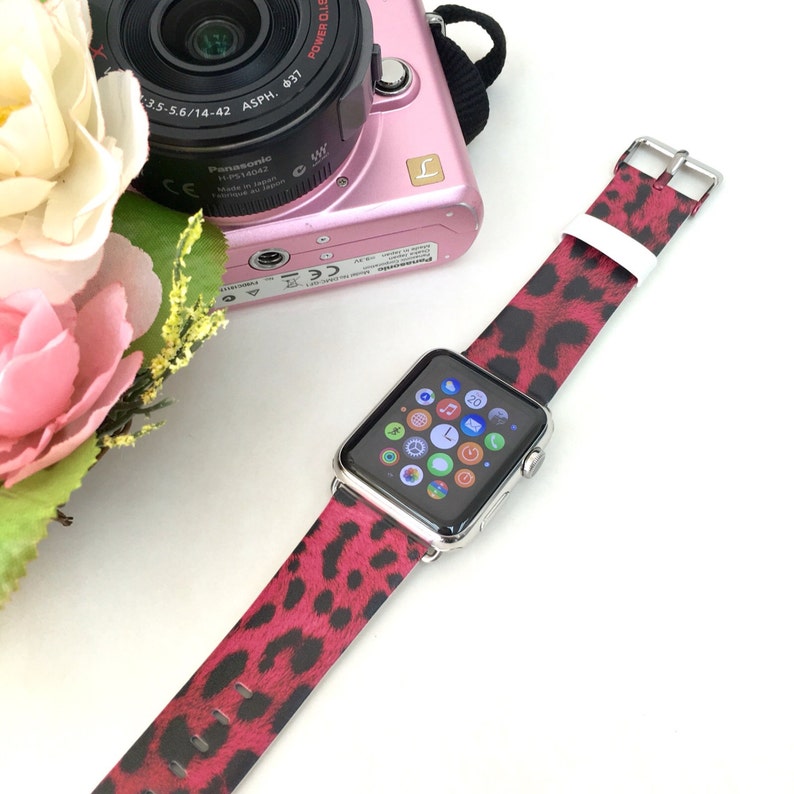 apple watch band hot pink