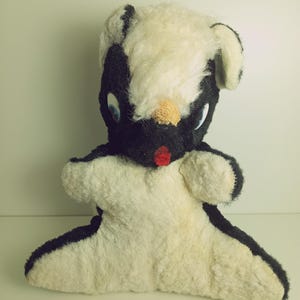 Vintage Mid Century Stuffed Toy Skunk