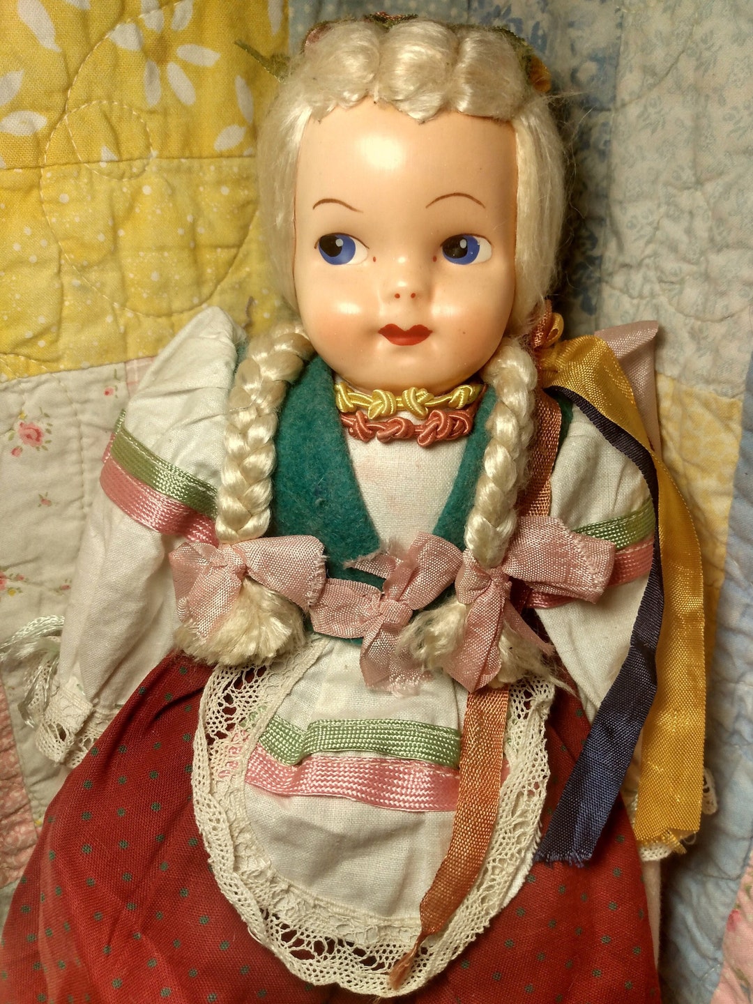 Polish Mask Face Cloth Doll 1950s Vintage Etsy