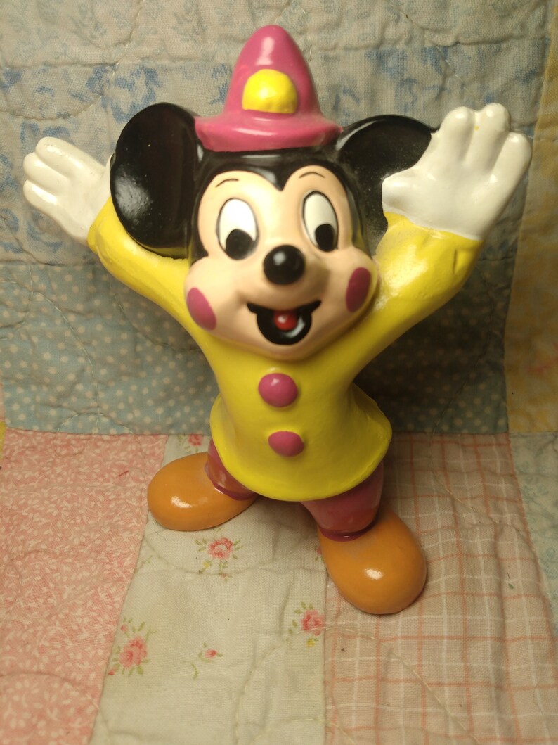 Estatua vintage de Mickey Mouse de 4 pulgadas fabricada en Corea imagen 7