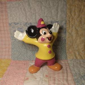Vintage 4 Inch Mickey Mouse Figurine Statue Made in Korea