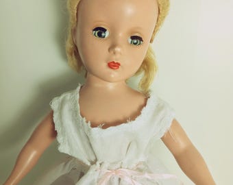 Madame Alexander Vintage 1950s Hard Plastic Margaret Face Cinderella Doll 14"