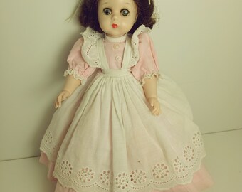 Madame Alexander Lissy Doll - Beth from Little Women - Original Outfit - Small 11" Hard Plastic Doll 1960s