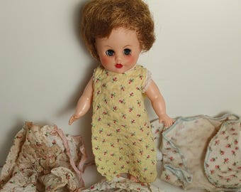 Baby Ginger by Cosmopolitan - 8" Vintage 1950s Baby Doll - with Rosebud Outfits
