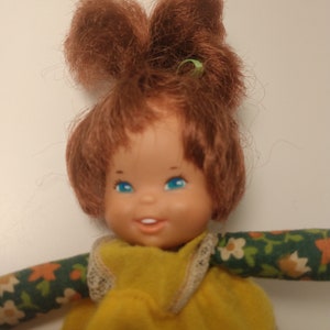 Honey Hill Bunch Vintage Mattel Doll 5&quot; Redhead Yellow Dress