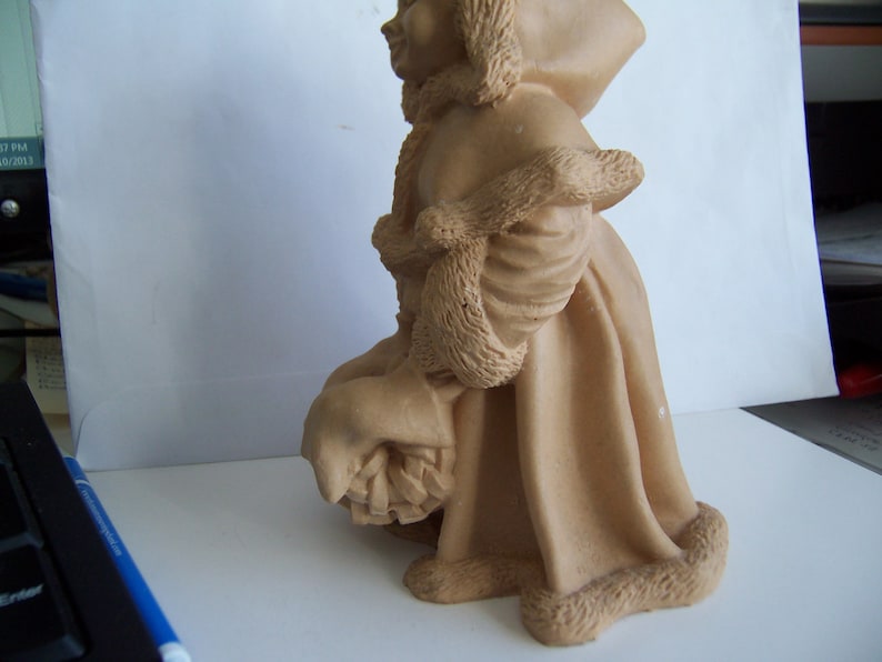 Unfinished Resin Mrs. Santa Figurine New and Ready to Paint Etsy