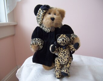 Vintage Boyd's Bear - "Bailey" & Her Leopard T.F. Wuzzie - 20th Anniversary Bear - # 9199