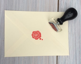 Wax seal monogram stamp | Wax seal stamp | Custom wax seal stamp |  UK based, ships worldwide