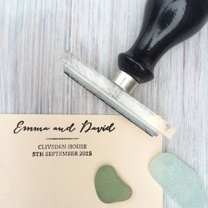 Bruiloft gunst stempel | Trouwstempel | Kalligrafie bruiloft gunst stempel | Aangepaste huwelijksstempel | Gepersonaliseerde Save the Date-stempel | VK