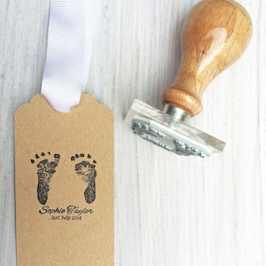 Sello de huella / Regalo para bebé recién nacido / Sello de huella personalizado / Sello de huella personalizado / Sello de firma para bebé recién nacido / Reino Unido / Envíos a todo el mundo