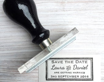 Salva il timbro data / Timbro di nozze / Matrimonio Deco / Francobolli personalizzati Salva la data / Timbro salva la data personalizzato / Regno Unito
