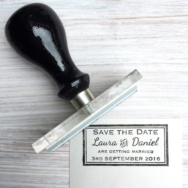 Save the date stamp | Wedding stamp | Deco wedding | Custom Save the Date stamps | Personalised Save the Date stamp | UK
