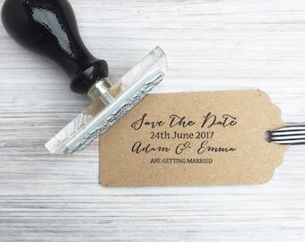 Save the date stamp | Wedding stamp | Calligraphy wedding stamp | Custom Save the Date stamps | Personalised Save the Date stamp | UK