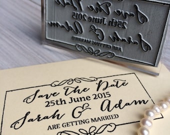Speichern Sie den Datumsstempel | Hochzeit Stempel | Kalligraphie Hochzeit Stempel | Benutzerdefinierte Save the Date Stempel | Personalisierte Save the Date Stempel | Großbritannien