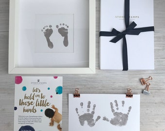 Set für Hand- und Fußabdrücke ohne Tinte | Erinnerungsgeschenk für Babys