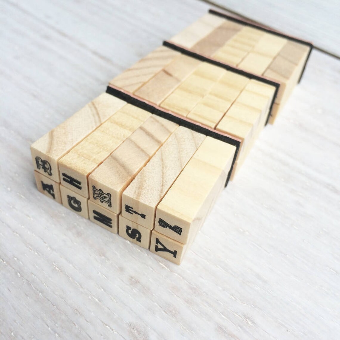 Miniature Alphabet Stamp Set Alphabet Stamps Make Your Own Etsy UK